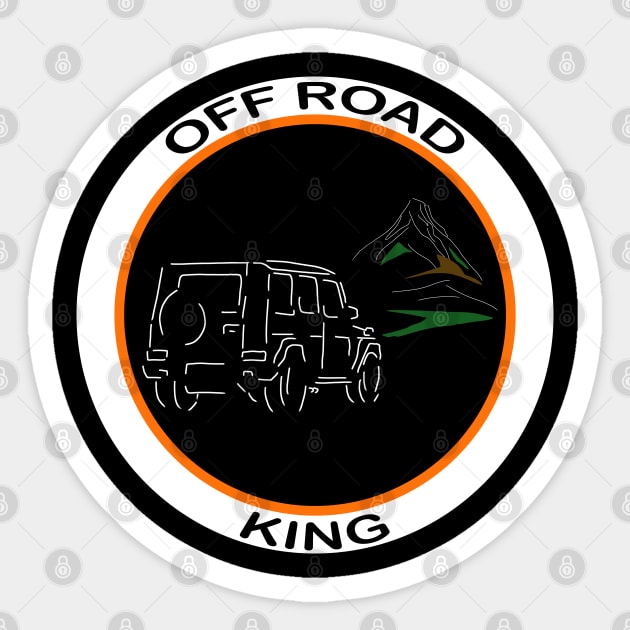 Mercedes G class - off road king Sticker by WOS